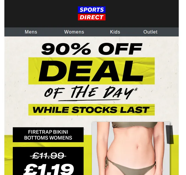Sportsdirect.com: Firetrap Bikini za 38 Kč – červen 2026 | Nuslet.cz