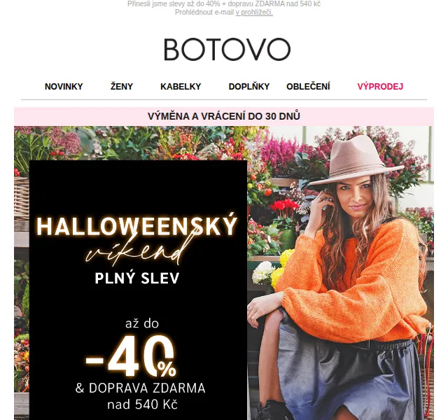 Botovo.cz: Halloween slevy až 40 % + doprava ZDARMA nad 540 Kč – říjen 2021 | Nuslet.cz
