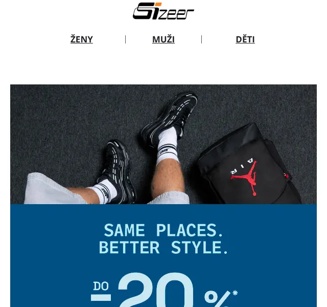 Sizeer.cz: až -20 % se kódem STUDY – srpen 2026