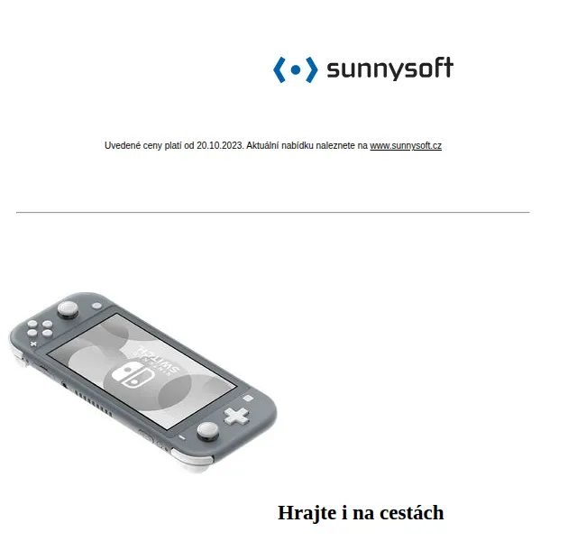 Sunnysoft.cz: novinky Nintendo Switch, Xiaomi fritéza – říjen 2023 | Nuslet.cz
