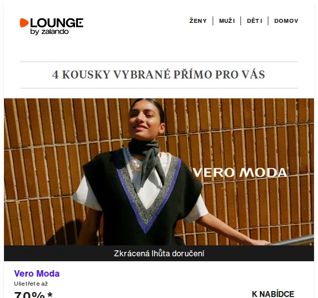 Lounge by Zalando: Vero Moda, Triumph & POC – slevy až 75 % – červenec 2026 | Nuslet.cz