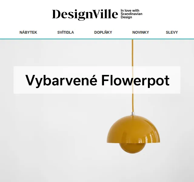 DesignVille: Kolekce Flowerpot & 5% sleva – červen 2026 | Nuslet.cz