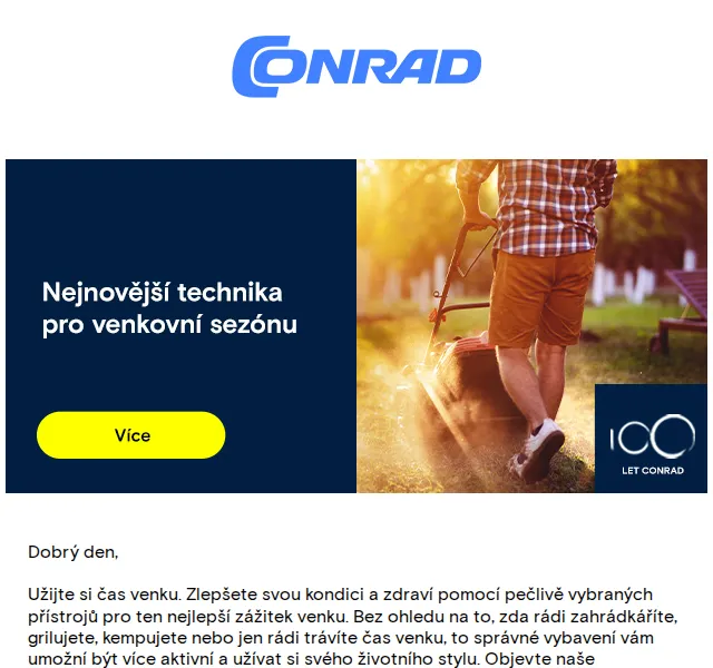 Conrad Electronic: Outdoor vybavení slevy až 30 % – červen 2026 | Nuslet.cz