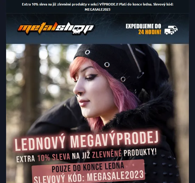 METALSHOP: Extra 10% sleva na výprodej – leden 2023 | Nuslet.cz