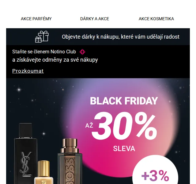 Notino Black Friday – slevy až 33 % a dárky – červen 2026 | Nuslet.cz