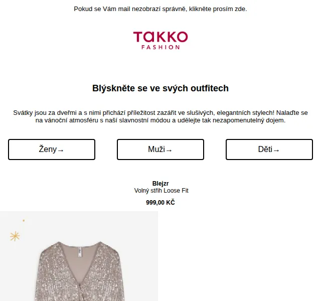Takko Fashion: sváteční trendy od 249 Kč – červen 2026 | Nuslet.cz