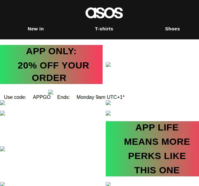 ASOS: 20% sleva v aplikaci – červen 2026 | Nuslet.cz