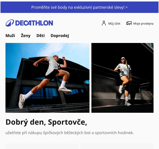 Decathlon: Běžecké boty adidas od 2 699 Kč – září 2026