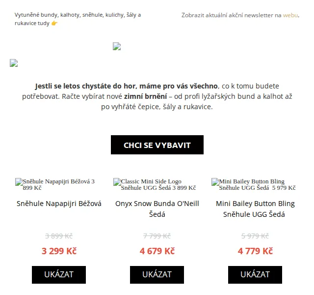 UrbanStore: Zimní výbava na hory se slevami až 40 % – červen 2026 | Nuslet.cz