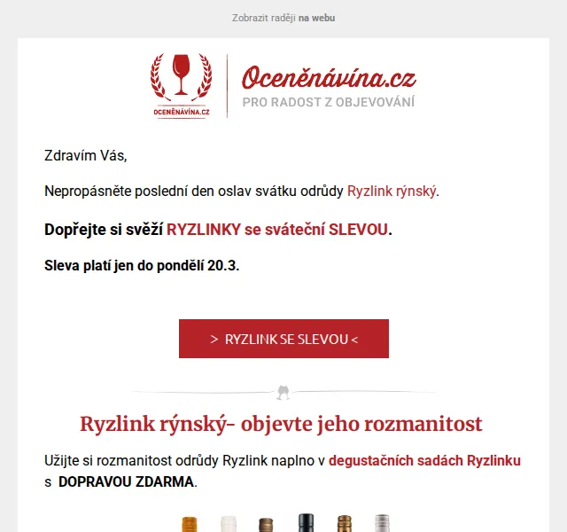 Vláďa z oceněnávína.cz: Sleva na Ryzlink rýnský – červen 2026 | Nuslet.cz