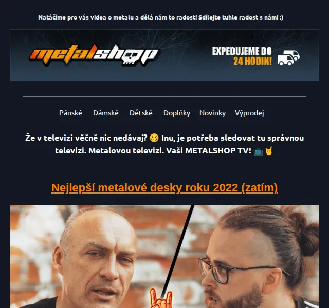 METALSHOP: Metalová televize a desky roku 2022 – červen 2026 | Nuslet.cz