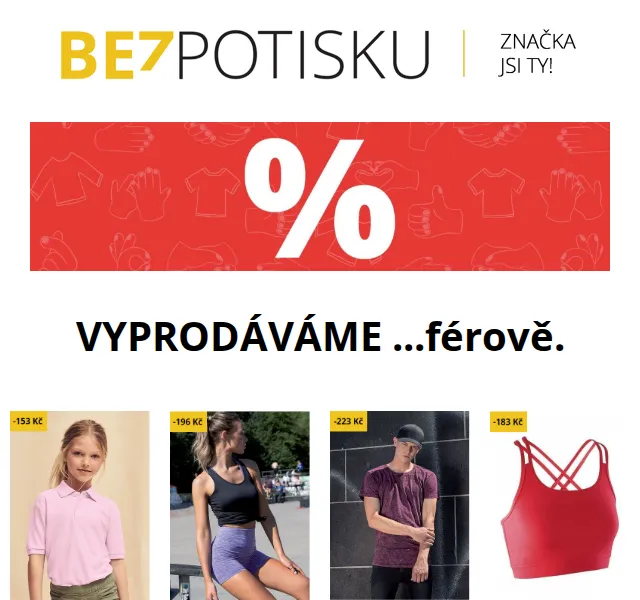 BezPotisku: Výprodej skladů – červenec 2026 | Nuslet.cz