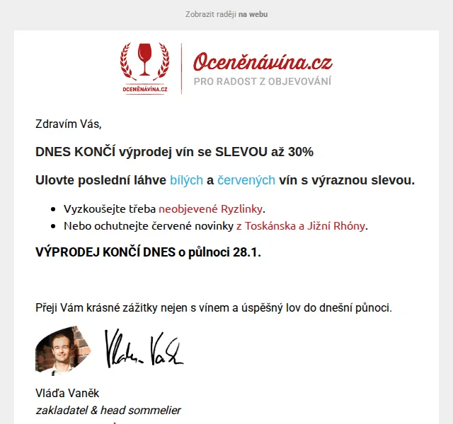 Vláďa z Oceněnávína.cz: Slevy až 30 % na vína – červen 2026 | Nuslet.cz