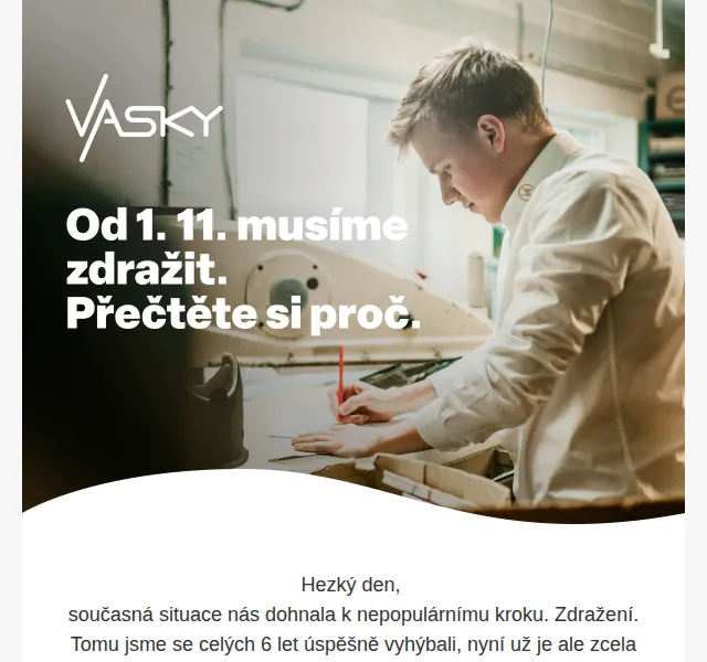 Vasky: Zdražení bot – říjen 2026 | Nuslet.cz