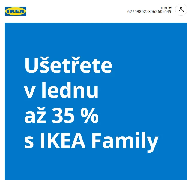 IKEA: až 35 % sleva na nábytek a doplňky – leden 2026