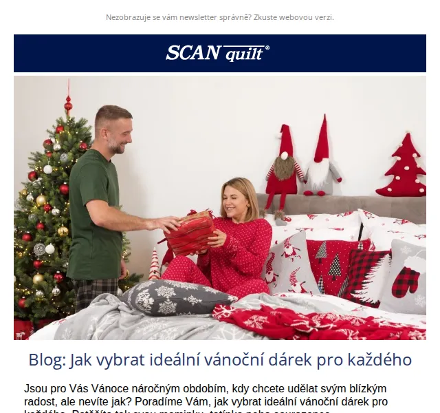Lucie T. | SCANquilt.cz: Vánoční povlečení a dárky – červenec 2026 | Nuslet.cz