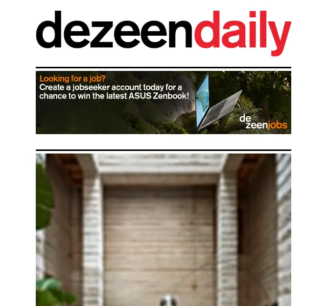 Dezeen Daily: Novinky v architektuře a designu – červen 2026 | Nuslet.cz