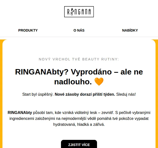RINGANA: Nový beauty drink RINGANAbty – červen 2026 | Nuslet.cz