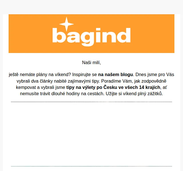 Bagind: Tipy na výlety a kempování – červen 2026 | Nuslet.cz