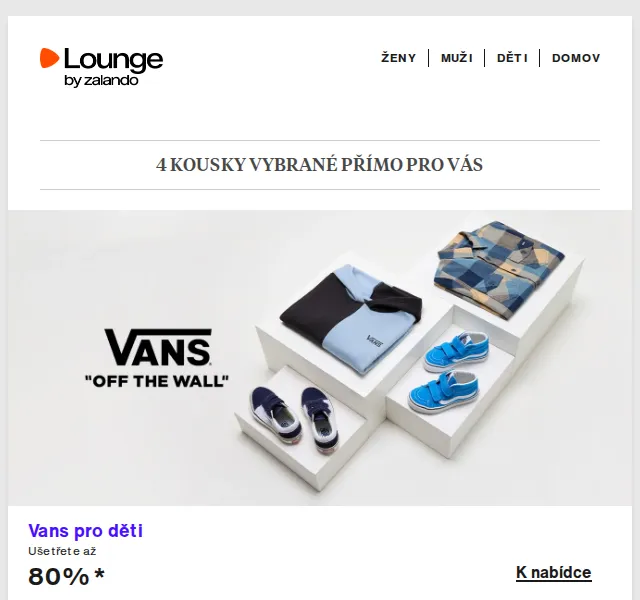 Lounge by Zalando: Vans, New Balance, ALDO – sleva až 85 % | duben 2026