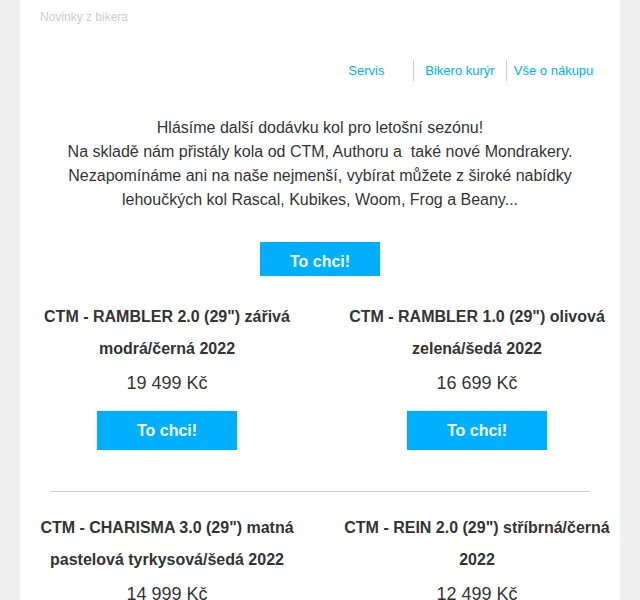 czbikero: Nové modely kol od CTM, Author a Mondraker – červen 2026 | Nuslet.cz