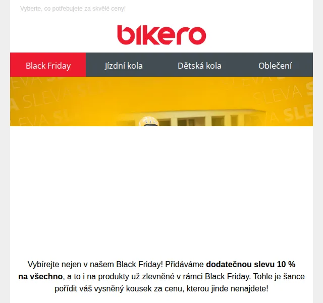 czbikero: Black Friday sleva 10 % na vše – červen 2026 | Nuslet.cz