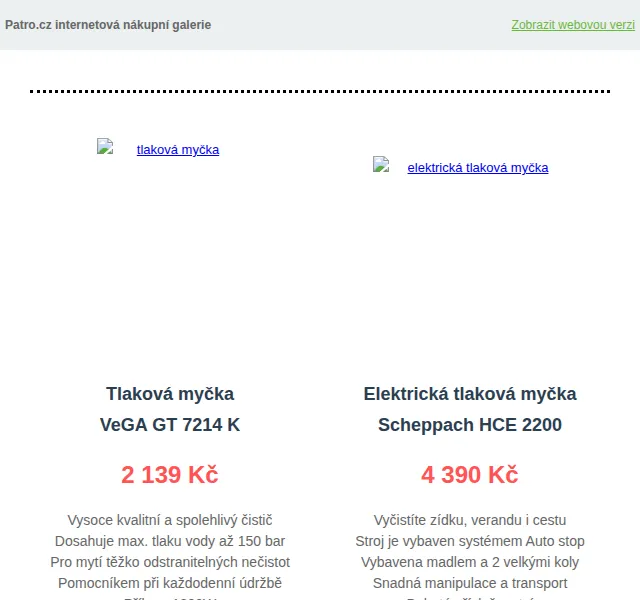 Patro.cz: Tlakové myčky, grily a sekačky – červen 2026 | Nuslet.cz