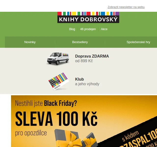 KnihyDobrovsky.cz: 100 Kč sleva na knihy – červen 2026 | Nuslet.cz
