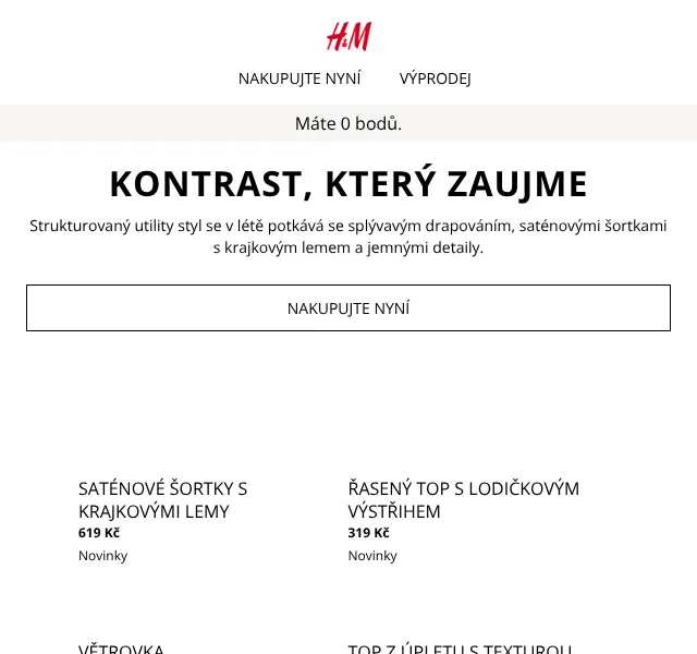 H&M Fashion: Letní kolekce – drapování, satén, krajka | Nuslet.cz