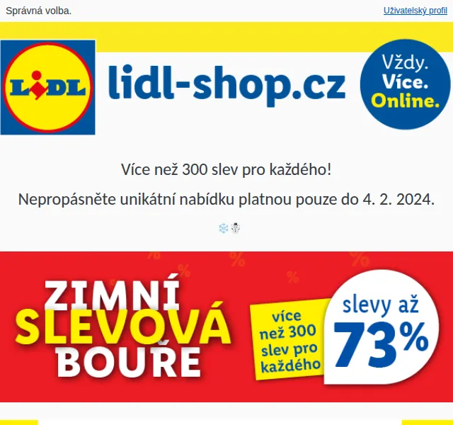 Lidl: Zimní slevová bouře – slevy až 48 % – červen 2026 | Nuslet.cz