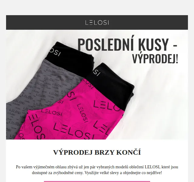 LELOSI: Výprodej s 35% slevou – červen 2026 | Nuslet.cz