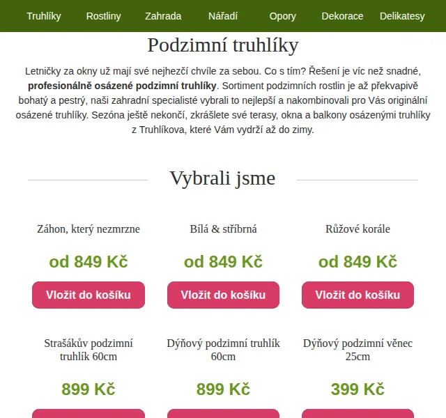 Truhlíkov.cz: Podzimní osázené truhlíky od 399 Kč – červenec 2026 | Nuslet.cz