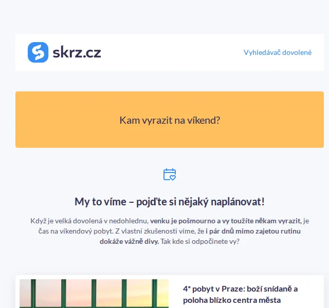Vánoce na Skrz: víkendové pobyty s wellness – červen 2026 | Nuslet.cz