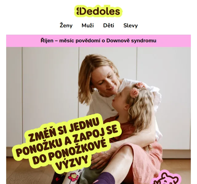 Dedoles.cz: Limitované ponožky Láska a Laskavost – říjen 2026 | Nuslet.cz