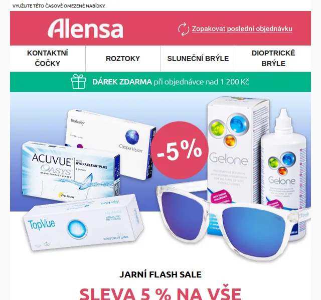 Alensa: 5% sleva na vše – červen 2026 | Nuslet.cz