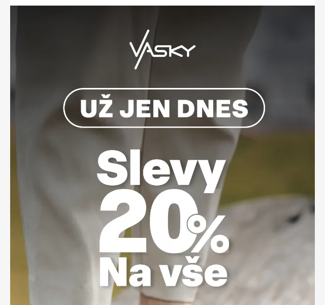 Vasky: Sleva 20 % na vše – červen 2026 | Nuslet.cz