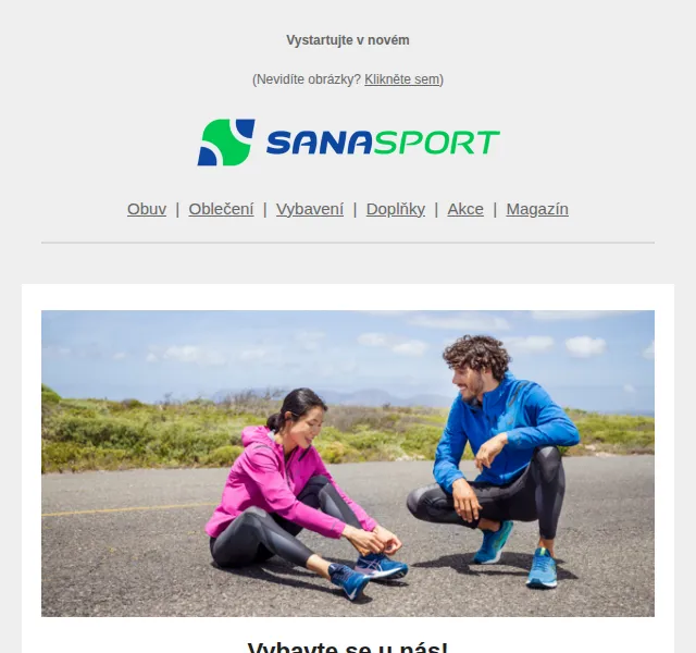 Sanasport: Vybavte se na sport se slevami a dopravou zdarma – červen 2026 | Nuslet.cz