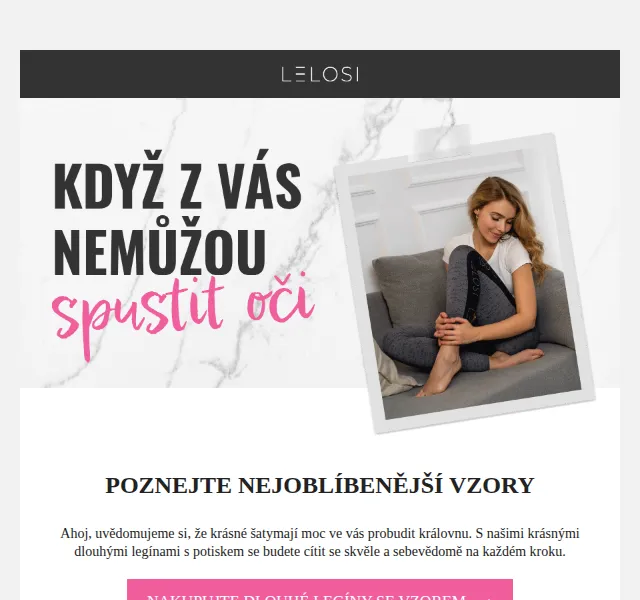 LELOSI: dlouhé legíny se vzorem – červen 2026 | Nuslet.cz