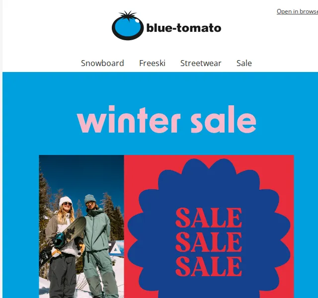 BLUE TOMATO: Winter Sale až 30 % sleva – červen 2026 | Nuslet.cz