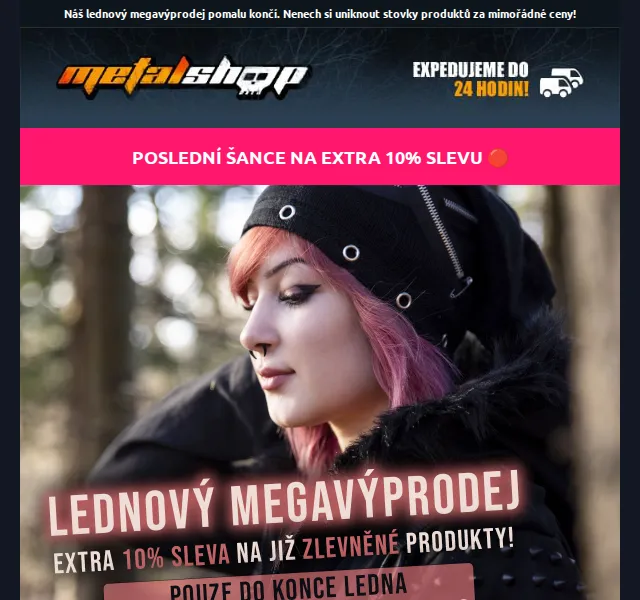 METALSHOP: Extra 10% sleva na výprodej – červen 2026 | Nuslet.cz