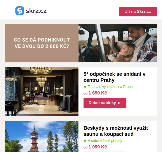Vánoce na Skrz: Pobyty do 2 000 Kč – červen 2026 | Nuslet.cz