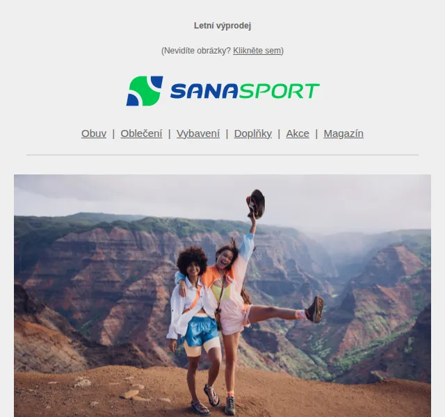 Sanasport: letní výprodej 40–80 % – červen 2026 | Nuslet.cz