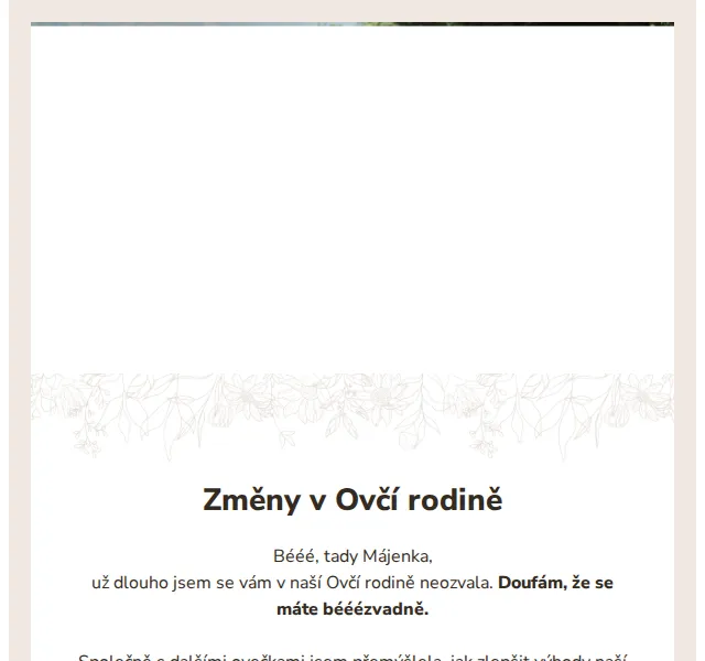 Ovečkárna: Výhody Ovčí rodiny – červen 2026 | Nuslet.cz