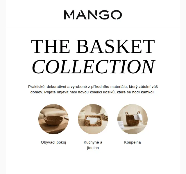 MANGO Home: Nová kolekce košíků – červen 2026 | Nuslet.cz