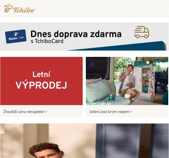Tchibo: Letní kolekce + 30 % sleva Cafissimo – červenec 2026