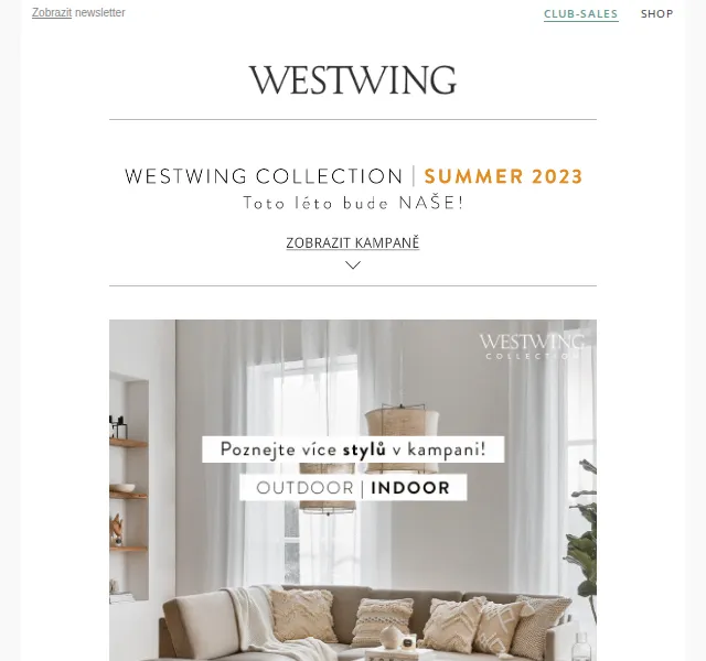 Westwing: letní kolekce Westwing Collection – červenec 2026 | Nuslet.cz