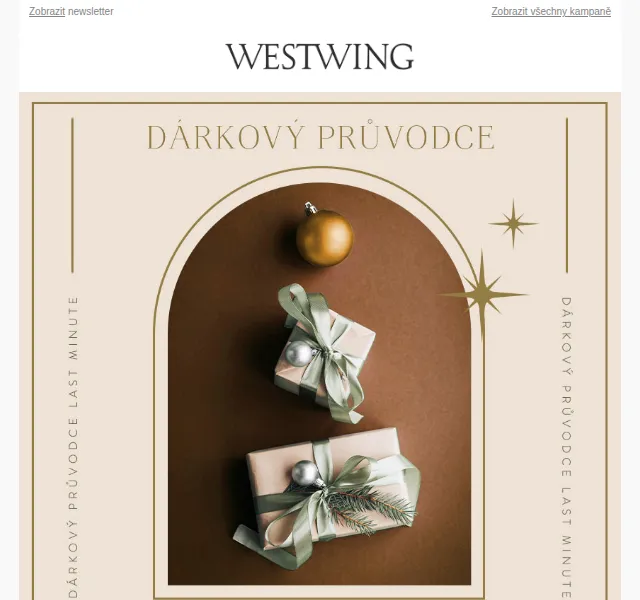 Westwing: Last minute dárky s dopravou pod stromek – červen 2026 | Nuslet.cz
