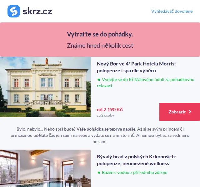 Vánoce na Skrz: Pohádkové pobyty v ČR – červen 2026 | Nuslet.cz