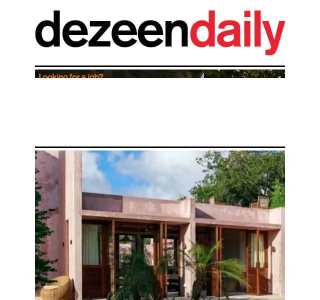 Dezeen Daily: Pink plaster house in Kenya – červen 2026 | Nuslet.cz