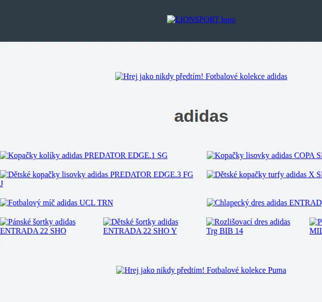 Lionsport.cz: Fotbalové kolekce adidas a Puma – červen 2026 | Nuslet.cz